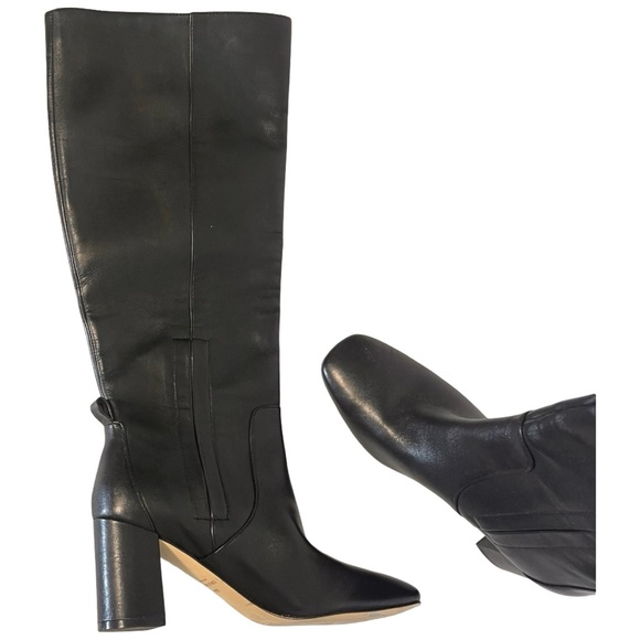 NWOB $295 Cole Haan Grand Ambition Pull-On Tall Boot – Black Leather 6.5 - Picture 4 of 10